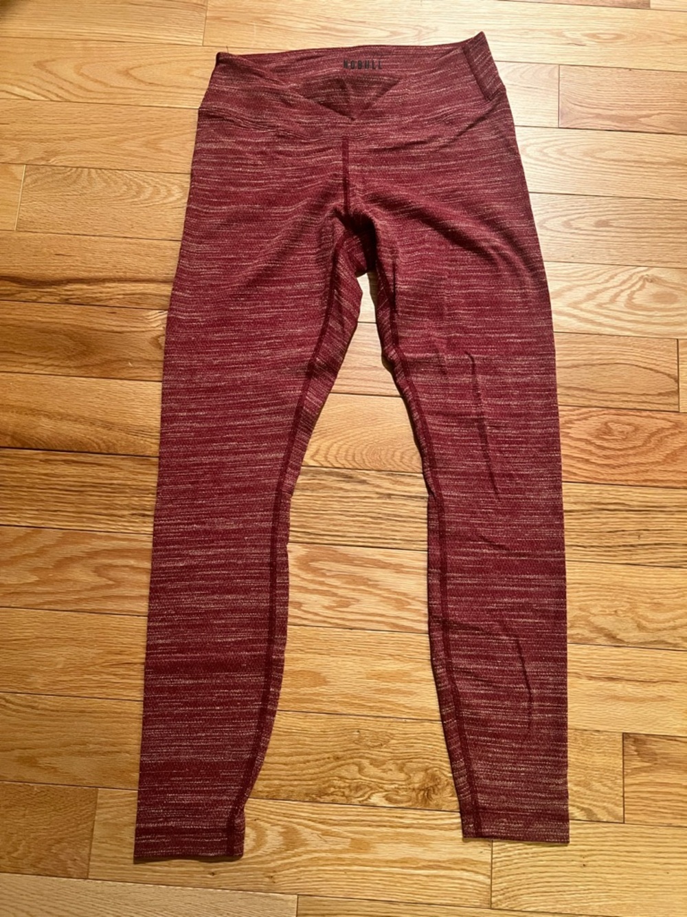 NOBULL Marled Wine Red Leggings